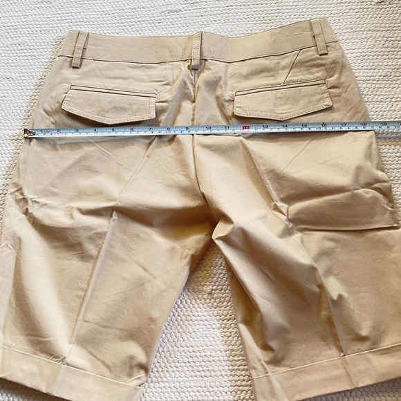 Paparagi South Korea Fashion Khaki Pleated Cuff Bermuda Shorts Size M - Picture 5 of 8